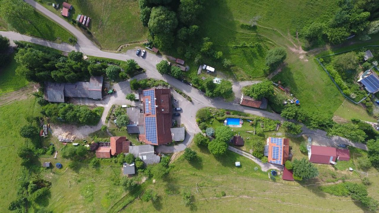 Der Hof von oben Der Hof von oben